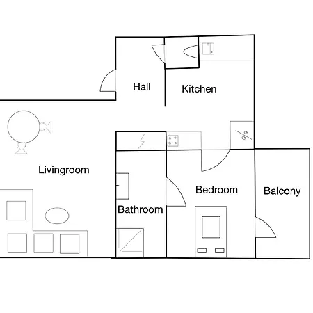 Appartement Meget Sentral Romslig 2-roms *